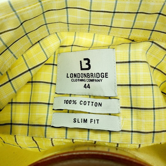 London Bridge XL Men's Button Down Dress Shirt - Picture 4 of 7